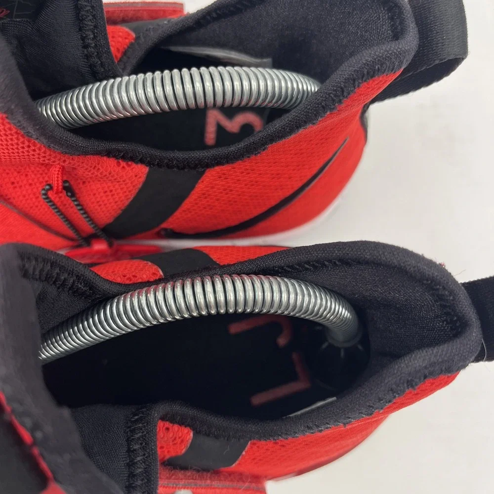 Nike Boys Lebron XIV Basketball Shoes Red Black 859468-600 LaceUp Hook Loop 6.5Y